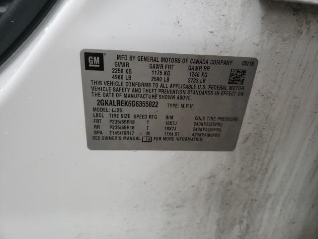 2016 GMC TERRAIN DE 2GKALREK6G6355822