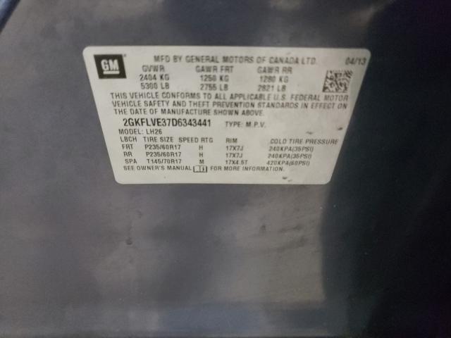 2013 GMC TERRAIN 2GKFLVE37D6343441