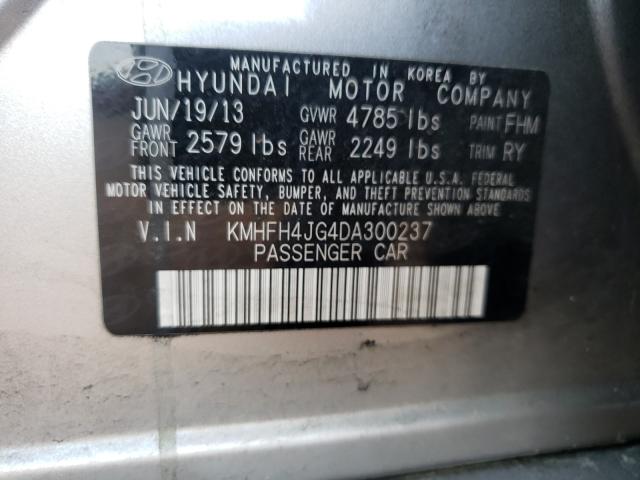 2013 HYUNDAI AZERA GLS KMHFH4JG4DA300237