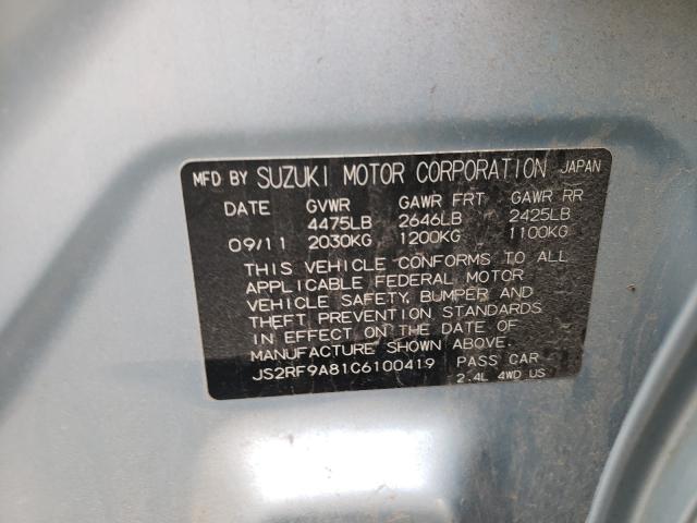 2012 SUZUKI KIZASHI SP JS2RF9A81C6100419