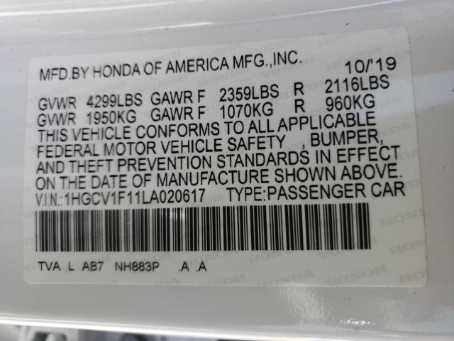 VIN 4T1BZ1HK0JU502863 2018 Toyota Camry, Xse V6 no.10