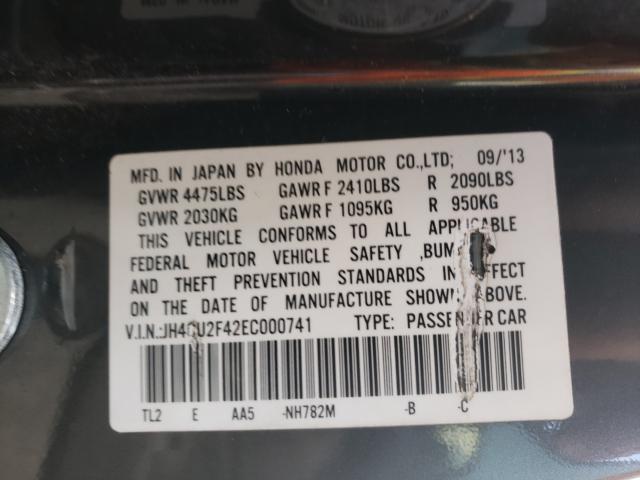 2014 ACURA TSX JH4CU2F42EC000741