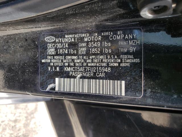 2015 HYUNDAI ACCENT GS KMHCT5AE7FU215948