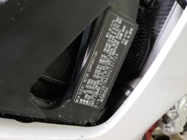 2017 SUZUKI GSX-R750 JS1GR7MA5H2101724