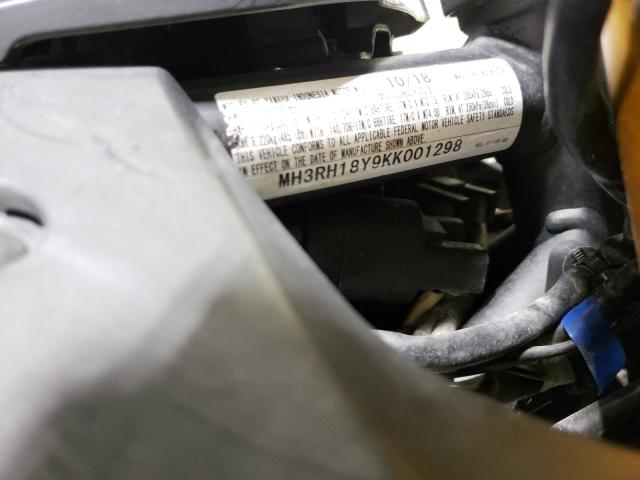 2019 YAMAHA YZFR3 A MH3RH18Y9KK001298