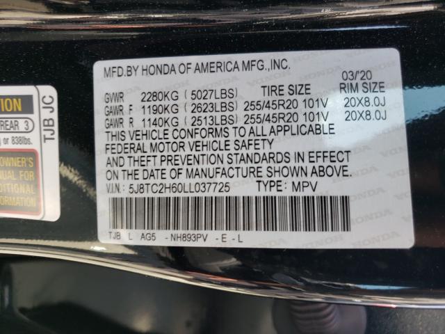 2020 ACURA RDX A-SPEC 5J8TC2H60LL037725