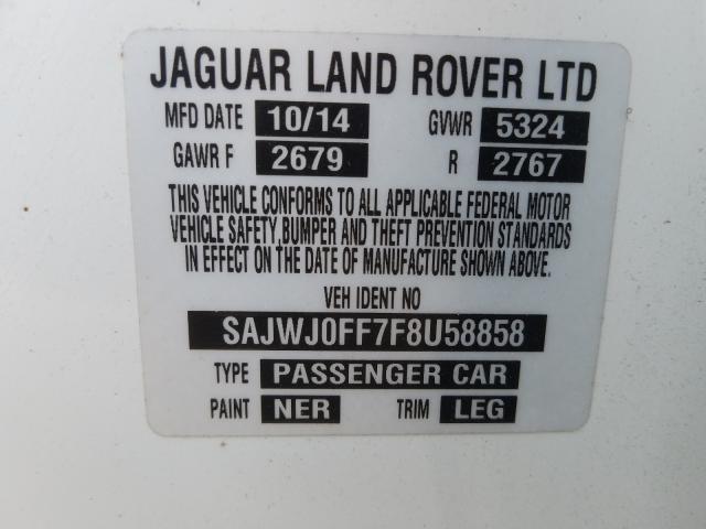 2015 JAGUAR XF 3.0 SPO SAJWJ0FF7F8U58858