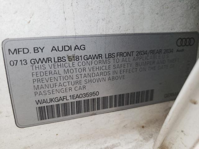 2014 AUDI S4 PRESTIG WAUKGAFL1EA035950