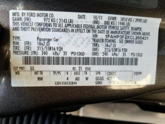 VIN 3FA6P0LU1DR229268 2013 Ford Fusion, Se Hybrid no.10