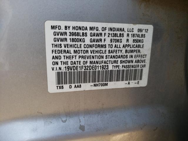 2013 ACURA ILX 20 19VDE1F32DE011923