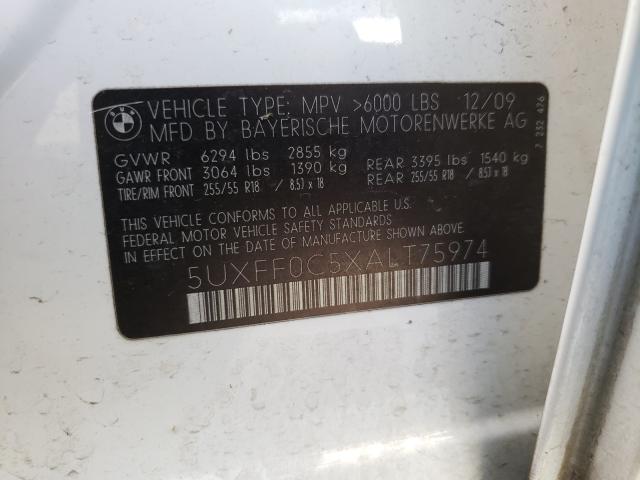 2010 BMW X5 XDRIVE3 5UXFF0C5XALT75974