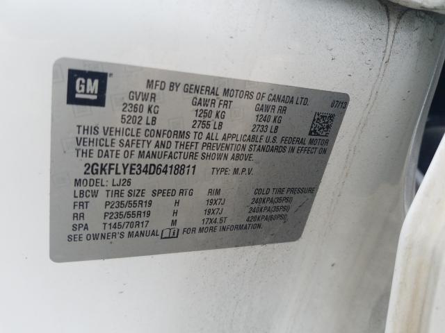 2013 GMC TERRAIN DE 2GKFLYE34D6418811