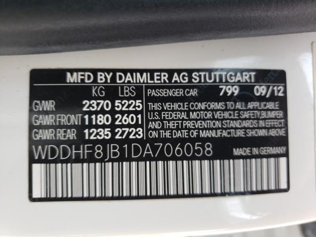 2013 MERCEDES-BENZ E350 WDDHF8JB1DA706058