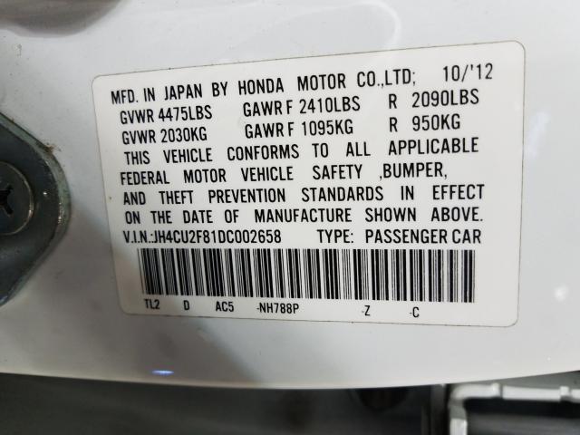 2013 ACURA TSX SE JH4CU2F81DC002658