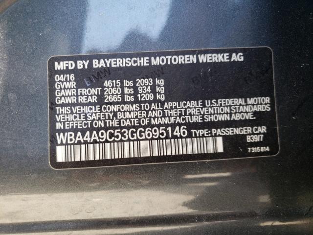 2016 BMW 428 I GRAN WBA4A9C53GG695146