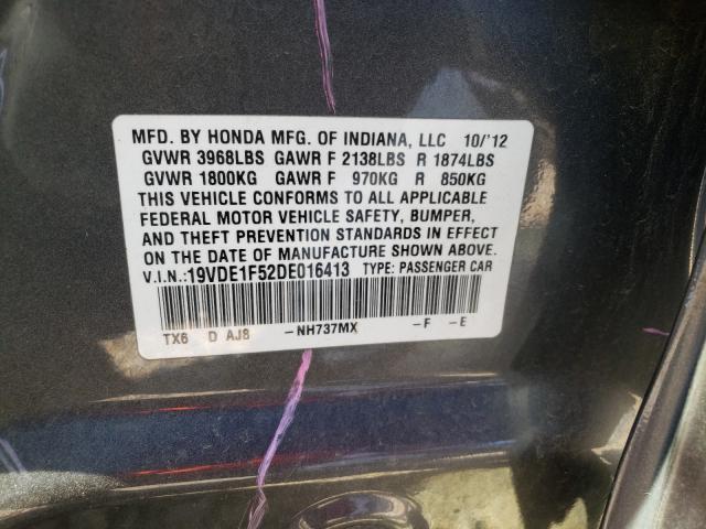 2013 ACURA ILX 20 PRE 19VDE1F52DE016413