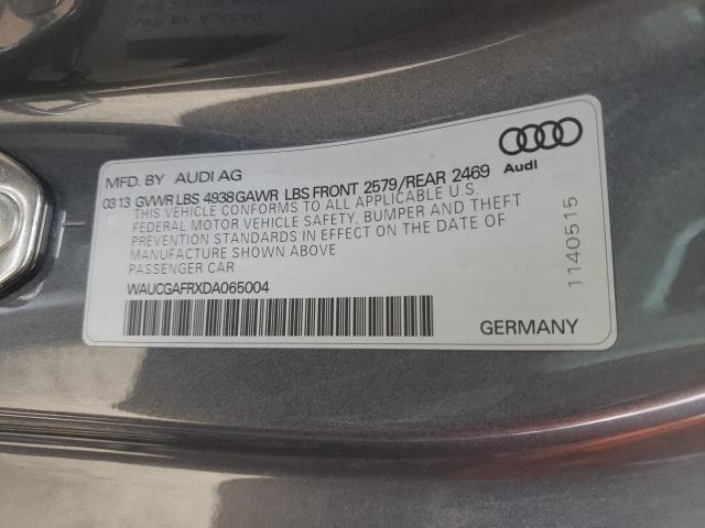 2013 AUDI S5 PREMIUM WAUCGAFRXDA065004