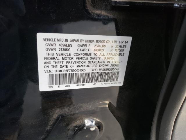 2014 HONDA ACCORD PLU JHMCR5F78EC001065