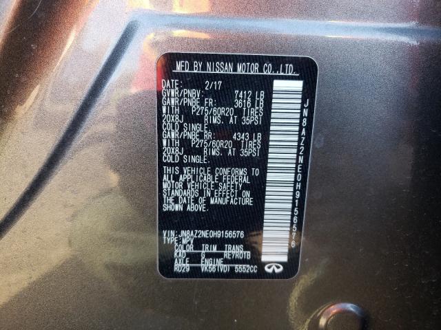2017 INFINITI QX80 BASE JN8AZ2NE0H9156576