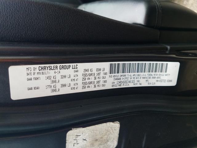 2014 DODGE DURANGO LI 1C4RDHDG5EC481323