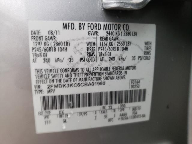 2012 FORD EDGE LIMIT 2FMDK3KC6CBA01950