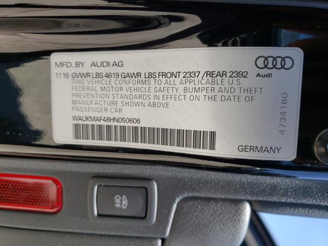 2017 AUDI A4 ULTRA P WAUKMAF48HN050606