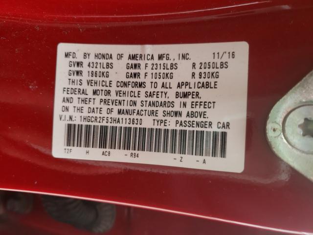 2017 HONDA 1800 1HGCR2F53HA113630