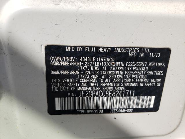 2014 SUBARU XV CROSSTR JF2GPACC8E8241711
