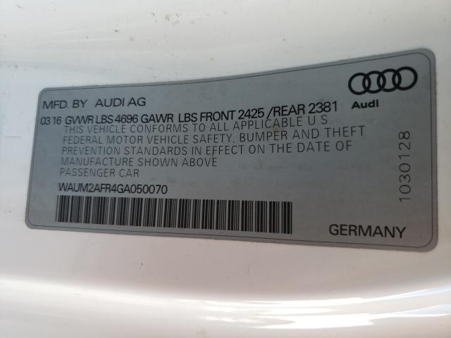 2016 AUDI A5 PREMIUM WAUM2AFR4GA050070