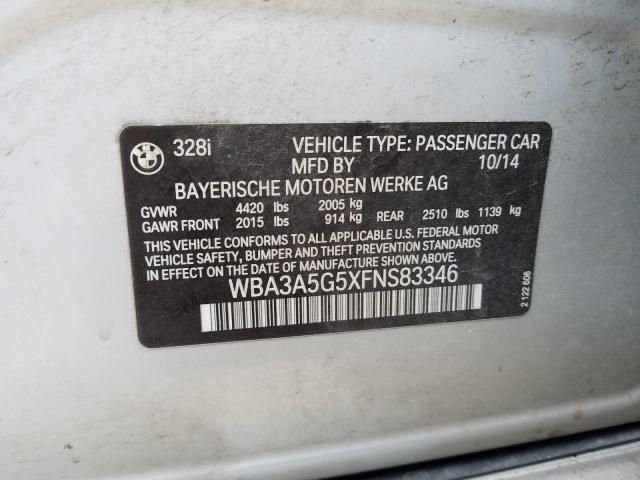 2015 BMW 328 I - WBA3A5G5XFNS83346