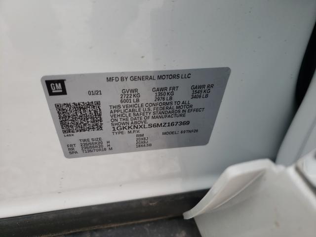 2021 GMC ACADIA DEN 1GKKNXLS6MZ167369