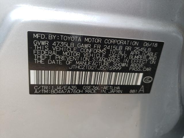 2018 LEXUS IS 350 JTHCZ1D21J5015999