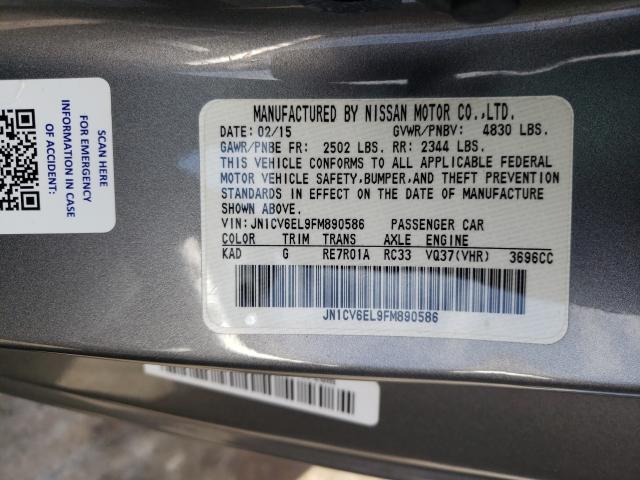 2015 INFINITI Q60 JOURNE JN1CV6EL9FM890586
