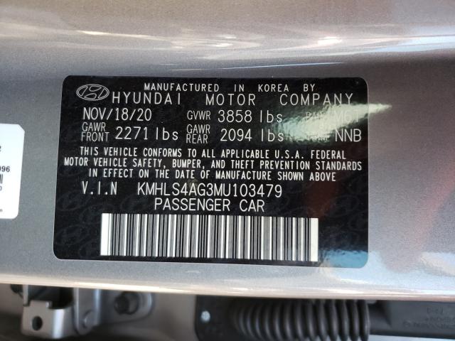 VIN KMHLS4AGXPU611114 2023 Hyundai Elantra, Sel no.10