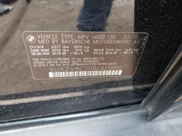 2011 BMW X5 XDRIVE5 5UXZV8C50BL421800