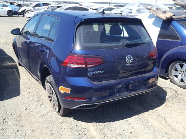 2019 VOLKSWAGEN E-GOLF SE WVWKR7AU7KW916411