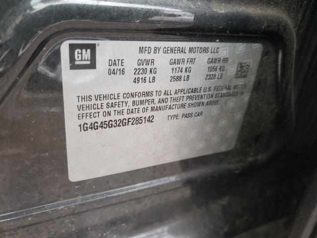 2016 BUICK LACROSSE S 1G4G45G32GF285142