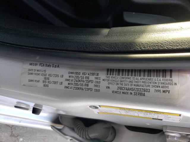 2015 FIAT 500L POP ZFBCFAAH5FZ032603