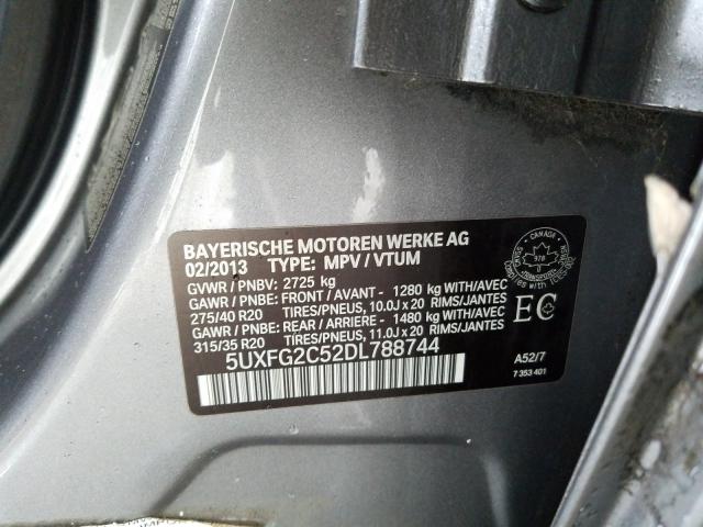 2013 BMW X6 5UXFG2C52DL788744