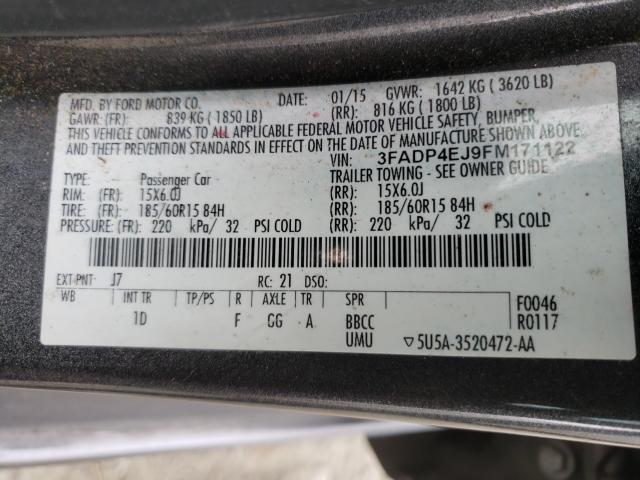 2015 FORD FIESTA SE 3FADP4EJ9FM171122