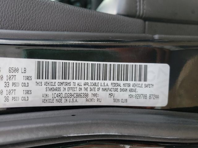 2017 DODGE DURANGO GT 1C4RDJDG9HC806390