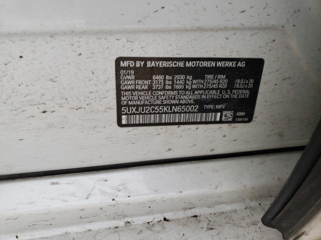 2019 BMW X5 XDRIVE5 5UXJU2C55KLN65002