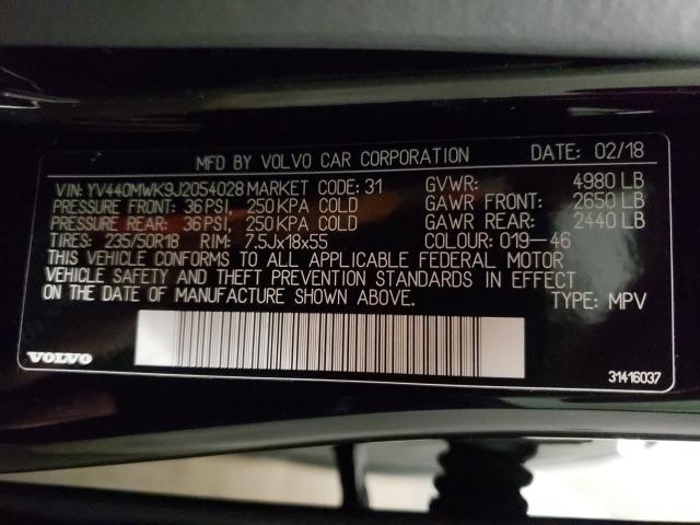 2018 VOLVO V60 CROSS YV440MWK9J2054028