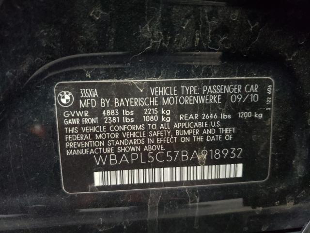 2011 BMW 335 XI WBAPL5C57BA918932