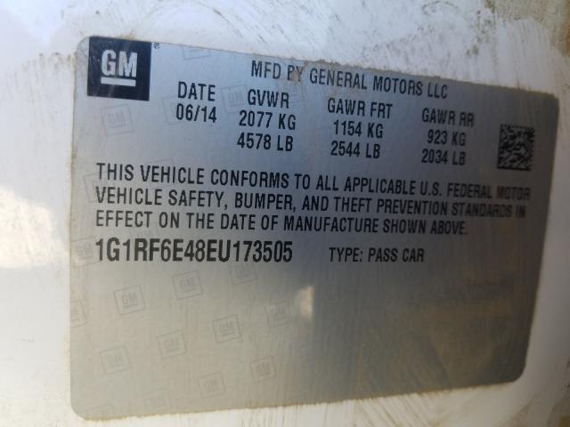 VIN 1G1RF6E48EU173505 2014 Chevrolet Volt no.10