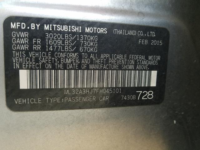 2015 MITSUBISHI MIRAGE DE ML32A3HJ7FH045101