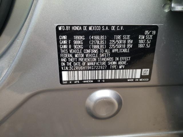 2019 HONDA HR-V SPORT 3CZRU6H19KG722927