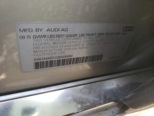 2016 AUDI A8 L QUATT WAU34AFD1GN008460