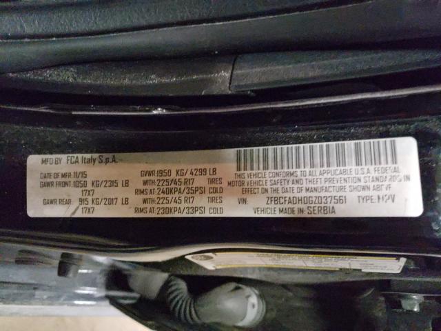 2016 FIAT 500L TREKK ZFBCFADH0GZ037561
