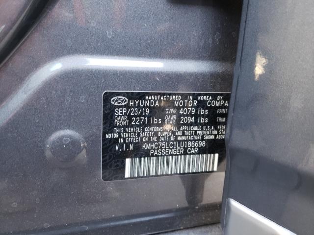 2020 HYUNDAI IONIQ SE KMHC75LC1LU186698
